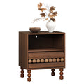 Nightstand with Decorative Wooden Ball Accents